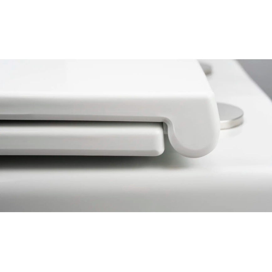 Deante CGRD6ZPW - Viseća WC šolja sa daskom SoftClose prigušiva ROUND, keramika/bela