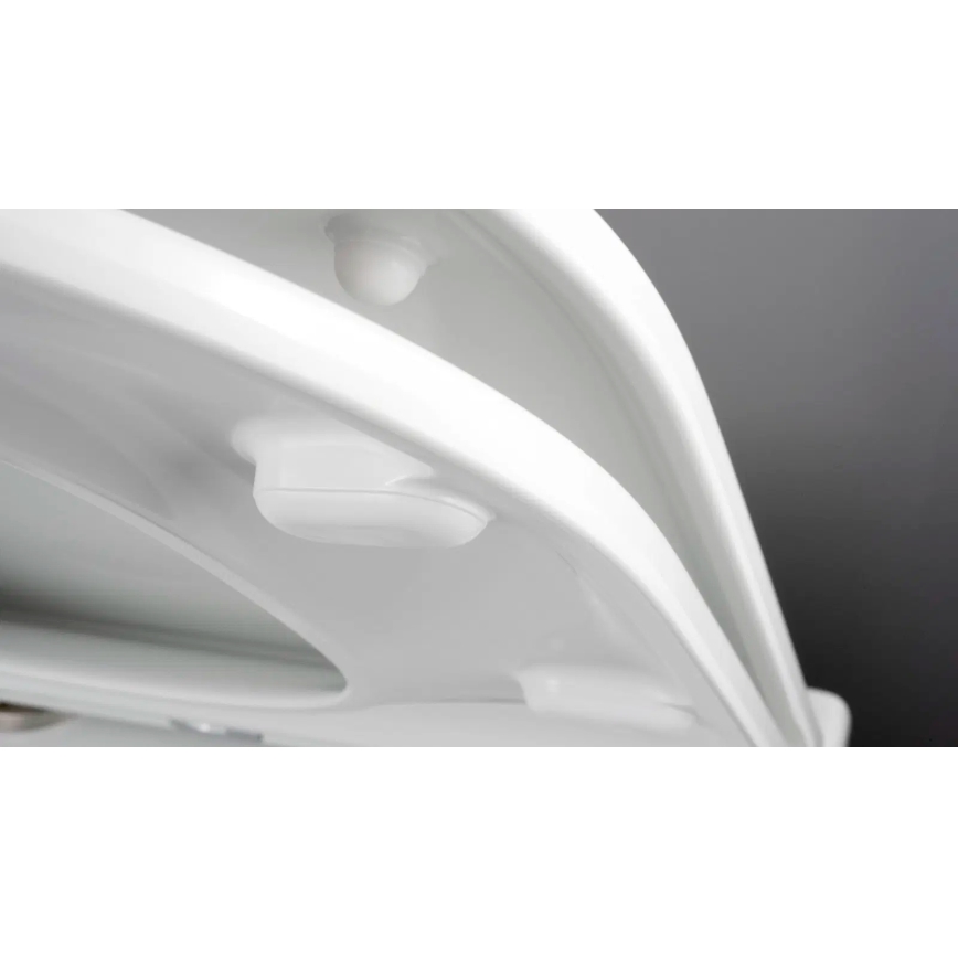 Deante CGRD6ZPW - Viseća WC šolja sa daskom SoftClose prigušiva ROUND, keramika/bela