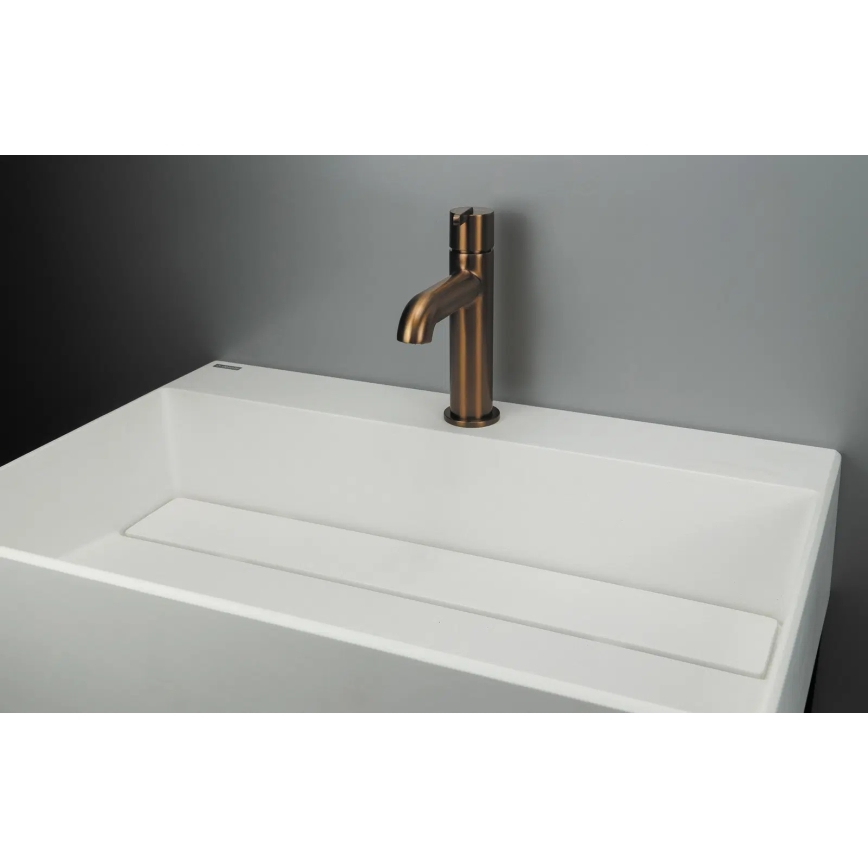 Deante CQR_AU6M - Nadgradni lavabo CORREO 40x60 cm granit/alabaster
