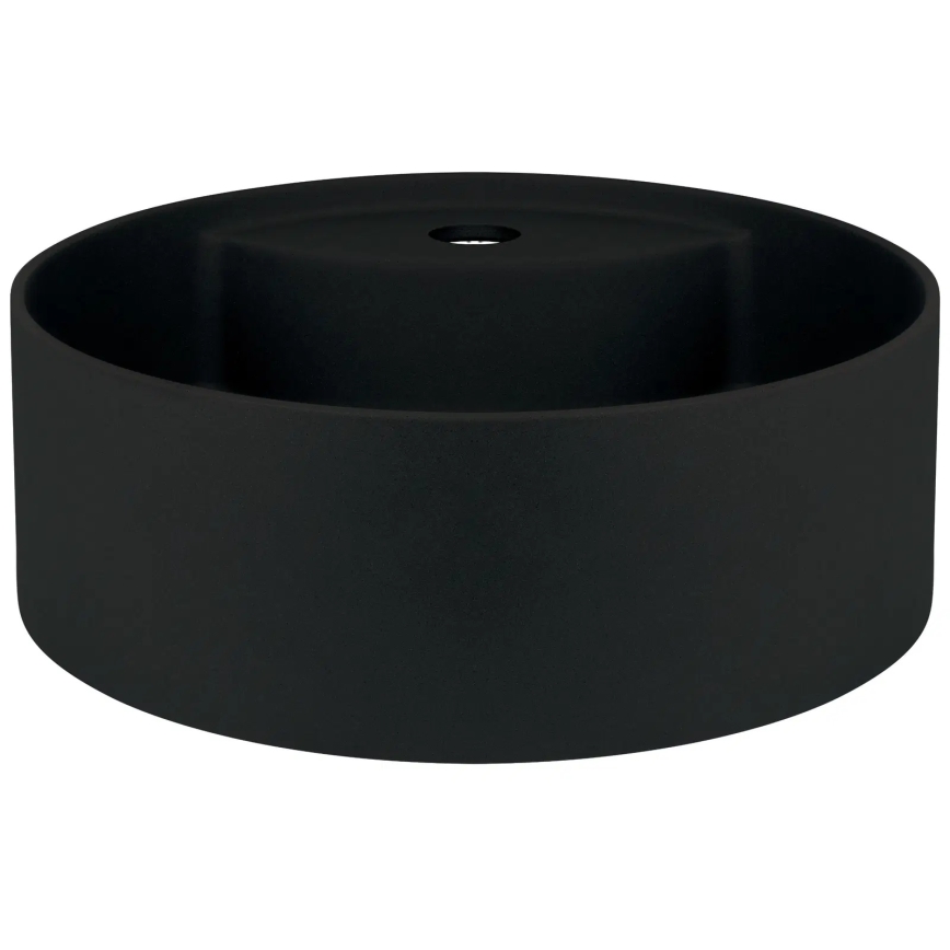 Deante CQS_NU4B - Umivaonik za ploču s otvorom za bateriju SILIA, prečnik 36 cm, granit/crna