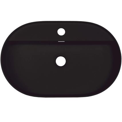 Deante CQS_NU6B - Umivaonik za ugradnju na ploču sa otvorom za bateriju SILIA 35x55 cm granit/crna