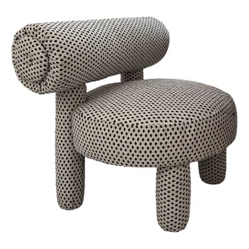 Dečija fotelja MAVI bež/crna