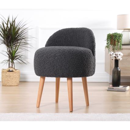 Dečija fotelja MIKI prečnik 46 cm tamno siva