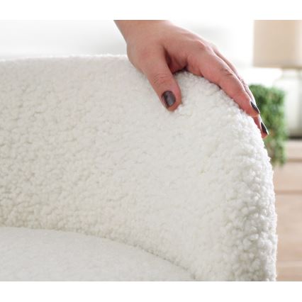 Dečija fotelja MIKI, prečnika 46 cm, bela