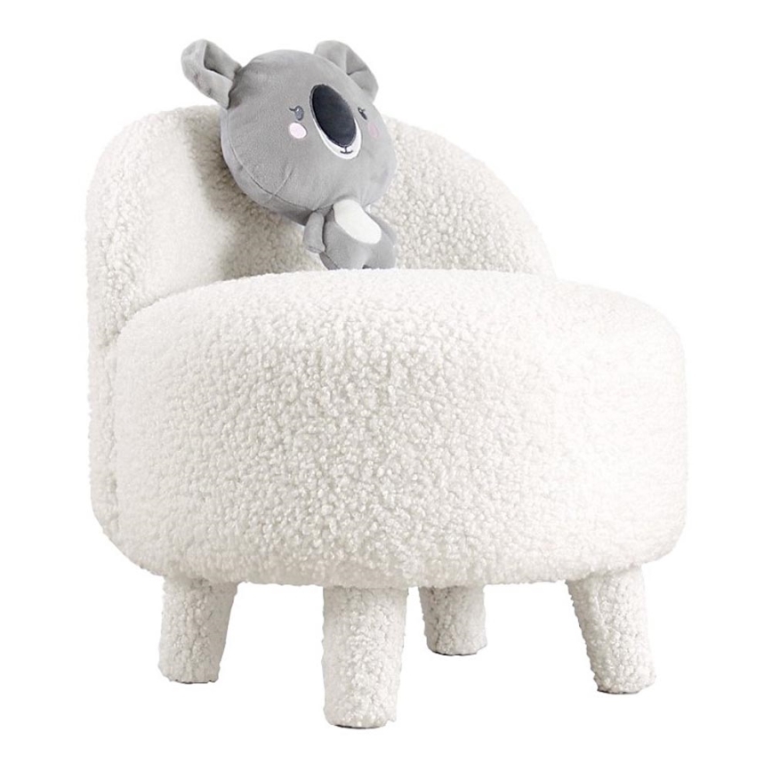 Dečija fotelja PIXI, prečnik 46 cm, bela