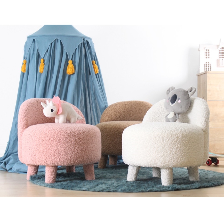 Dečija fotelja PIXI, prečnik 46 cm, bela