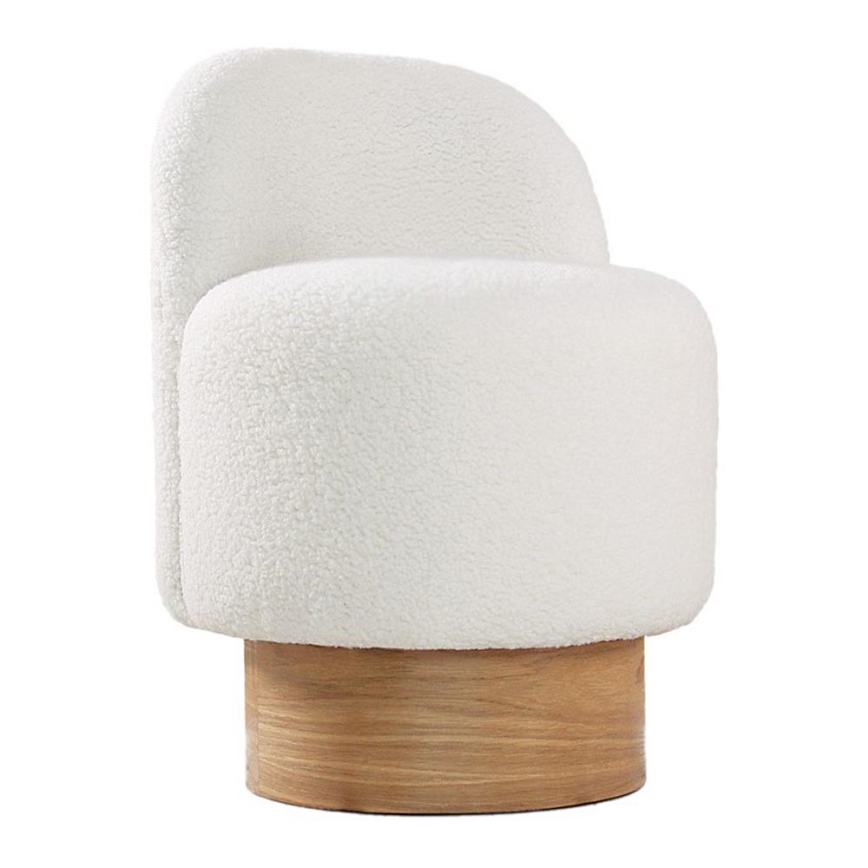 Dečija fotelja RIKI 40x47 cm bela