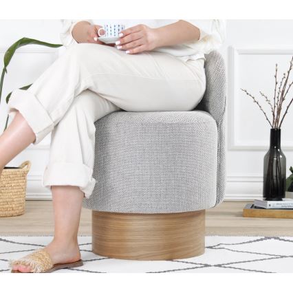 Dečija fotelja RIKI 40x47 cm siva