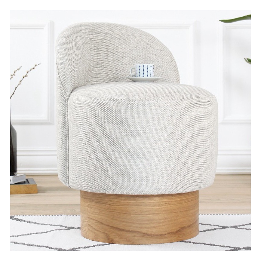 Dečija fotelja RIKI 40x47 cm svetlo siva