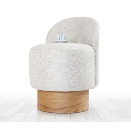 Dečija fotelja RIKI 40x47 cm svetlo siva