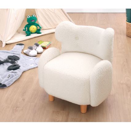 Dečija fotelja TOBI bela