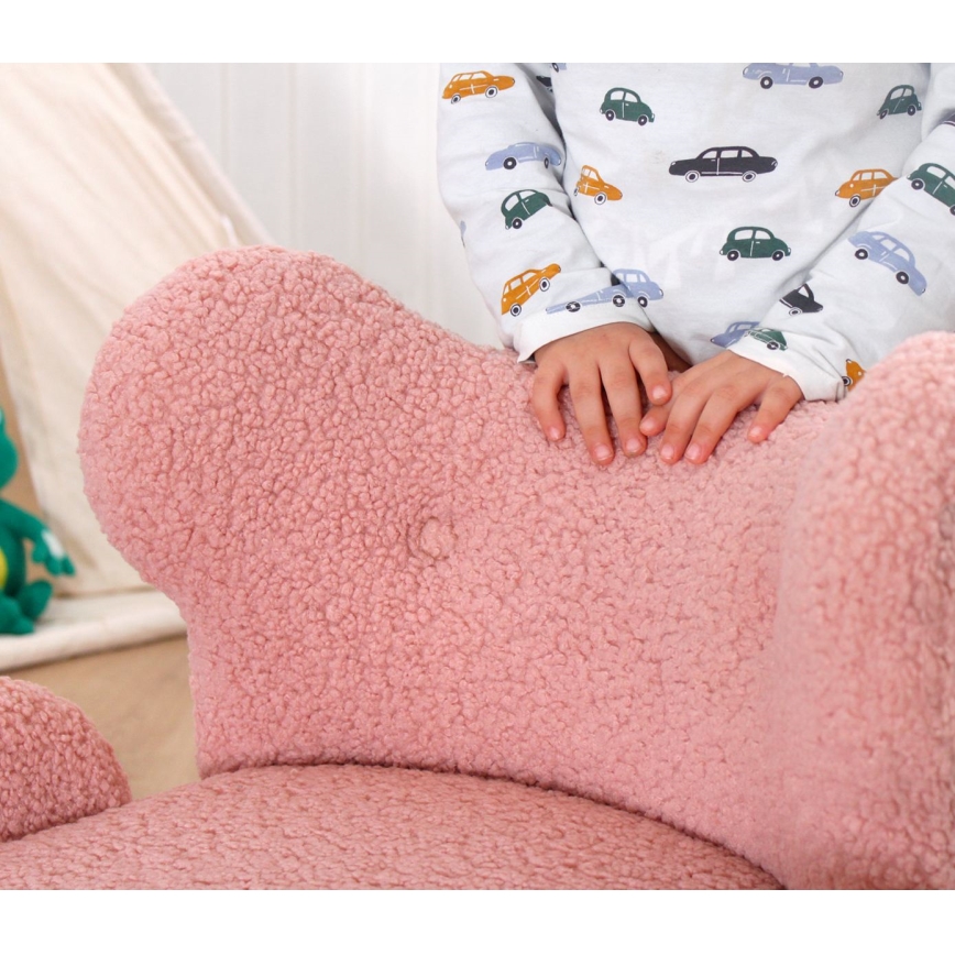 Dečija fotelja TOBI ružičasta