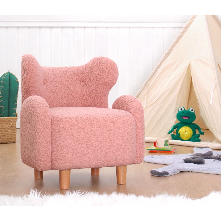Dečija fotelja TOBI ružičasta
