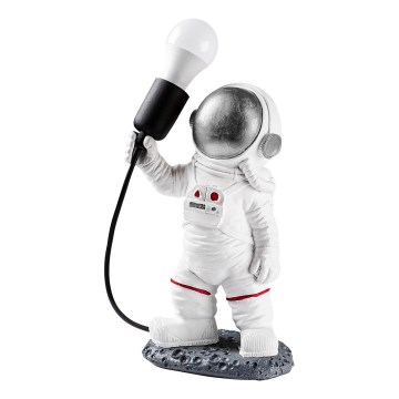 Dečija lampica ASTRONAUT 1xE27/40W/230V srebrna/bela