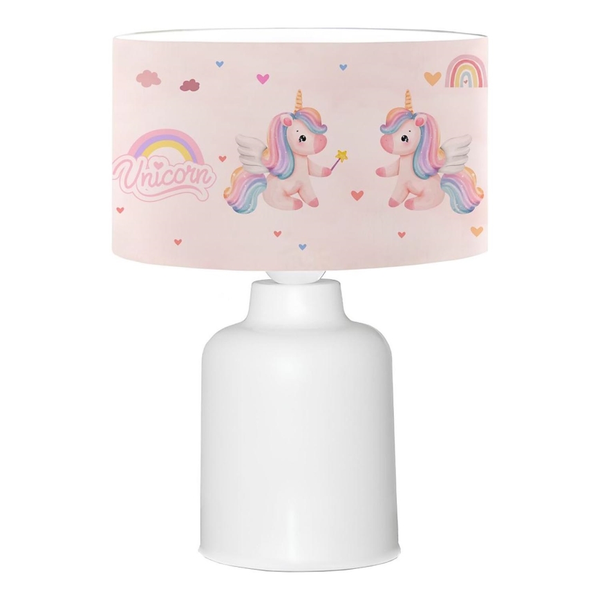 Dečija lampica CANDY 1xE27/40W/230V ružičasta/bela