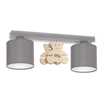 Dečija plafonjera BEAR 2xE27/60W/230V