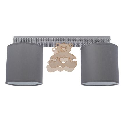 Dečija plafonjera BEAR 2xE27/60W/230V