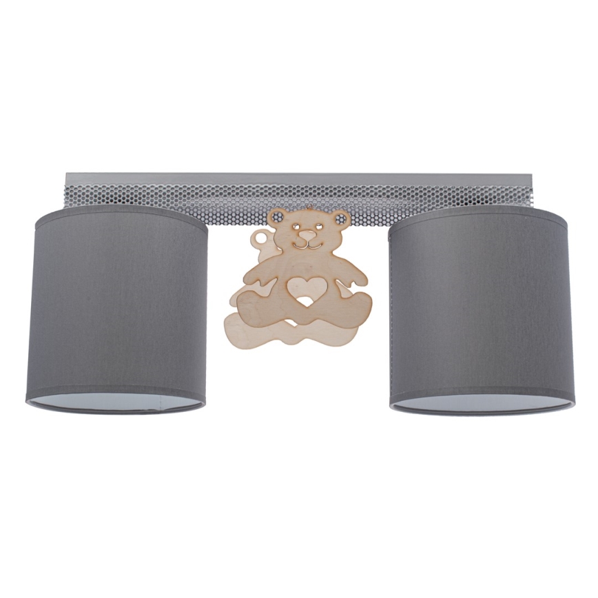 Dečija plafonjera BEAR 2xE27/60W/230V