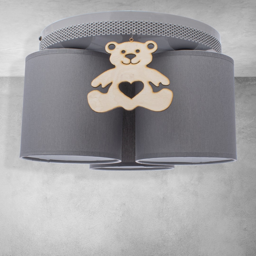 Dečija plafonjera BEAR 3xE27/60W/230V