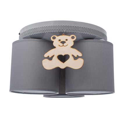 Dečija plafonjera BEAR 3xE27/60W/230V