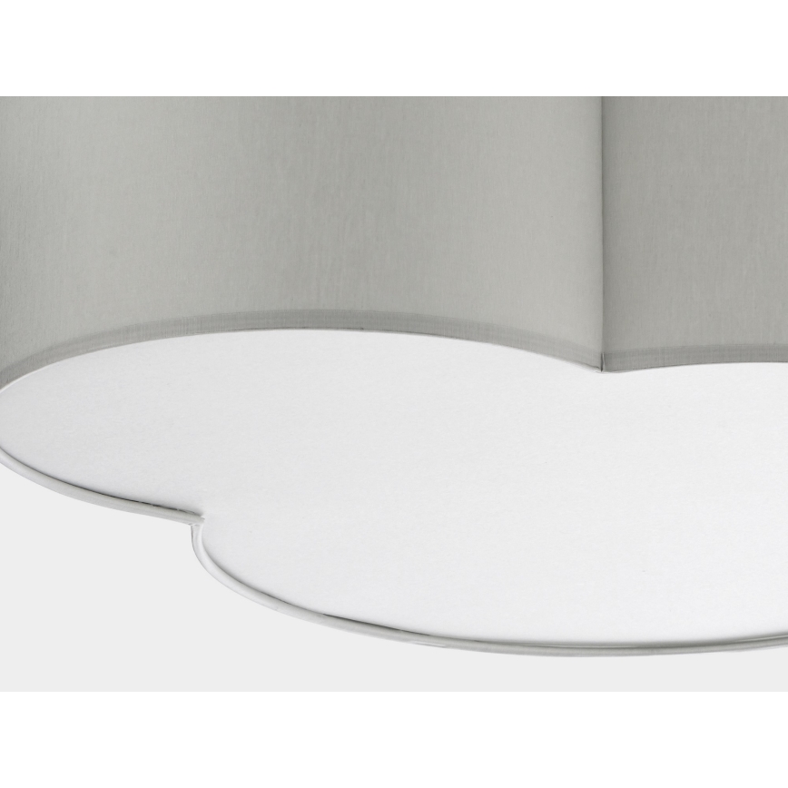 Dečija plafonjera CLOUD 4xE27/15W/230V sivo