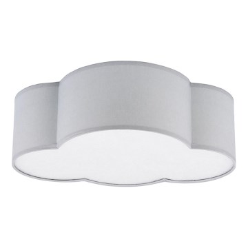 Dečija plafonjera CLOUD MINI 2xE27/15W/230V sivo
