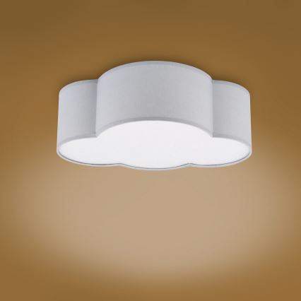 Dečija plafonjera CLOUD MINI 2xE27/15W/230V sivo