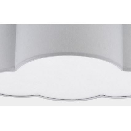 Dečija plafonjera CLOUD MINI 2xE27/15W/230V sivo
