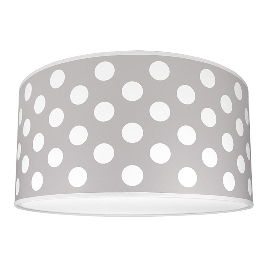 Dečija plafonjera DOTS GREY 2xE27/60W/230V