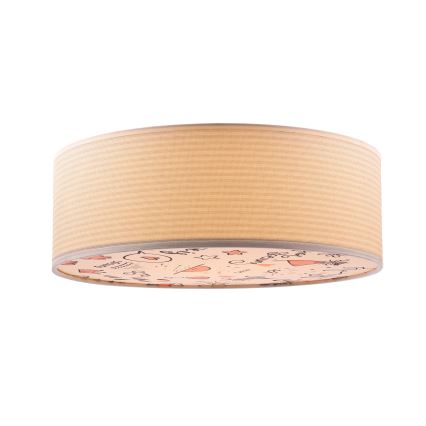Dečija plafonjera KIDDY 2xE27/40W/230V bež/roze