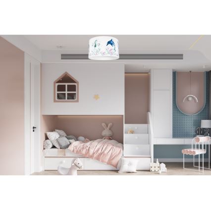 Dečija plafonjera OCEAN 1xE27/60W/230V