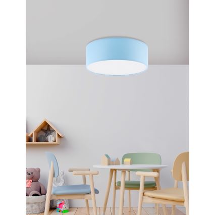 Dečija plafonjera RONDO KIDS 4xE27/15W/230V plava