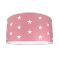 Dečija plafonjera STARS PINK 2xE27/60W/230V 