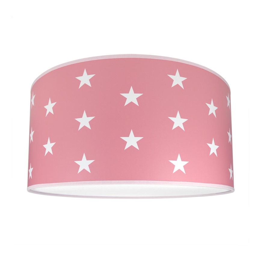 Dečija plafonjera STARS PINK 2xE27/60W/230V 