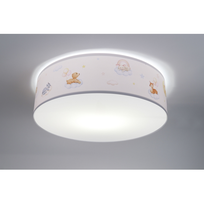 Dečija plafonjera SWEET DREAMS 2xE27/60W/230V pr. 40 cm