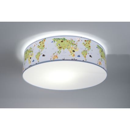 Dečija plafonjera SWEET DREAMS 2xE27/60W/230V pr. 40 cm