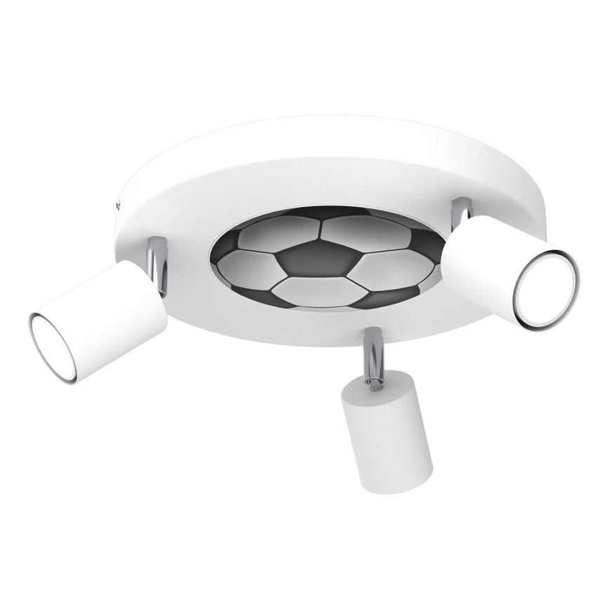 Dečija reflektorska lampa FUN 3xGU10/8W/230V bela/lopta