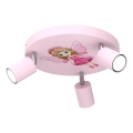 Dečija reflektorska lampa FUN 3xGU10/8W/230V roze/vila