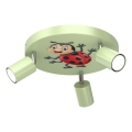 Dečija reflektorska lampa FUN 3xGU10/8W/230V zelena/bubamara