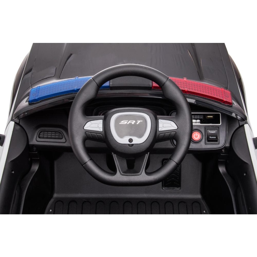 Dečiji električni automobil Dodge Challenger Policija 50W/4500 mAh  crno/bela