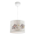 Dečiji luster CANDY 1xE27/40W/230V bela/bež