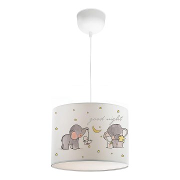 Dečiji luster CANDY 1xE27/40W/230V bela/bež