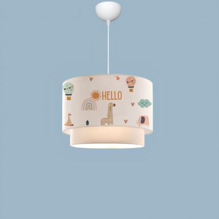 Dečiji luster CANDY 1xE27/40W/230V beli/šareni