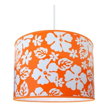 Dečiji luster FLOWERS 1xE27/60W/230V narandžasta