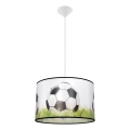 Dečiji luster na kablu FOOTBALL 1xE27/15W/230V Ø 40 cm fudbal