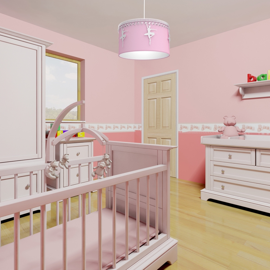 Dečiji luster na sajli BALETNICA 1xE27/60W/230V