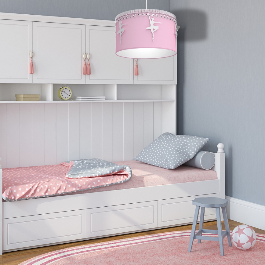 Dečiji luster na sajli BALETNICA 1xE27/60W/230V
