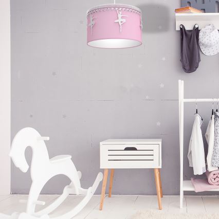 Dečiji luster na sajli BALETNICA 1xE27/60W/230V