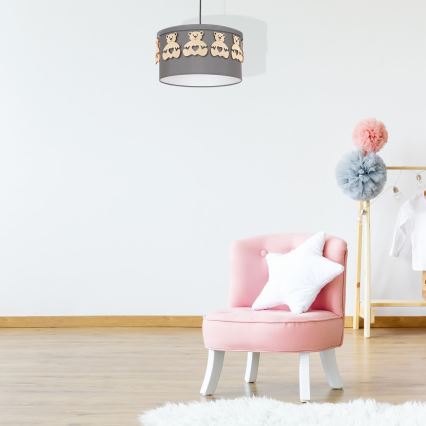 Dečiji luster na sajli BEAR 1xE27/60W/230V