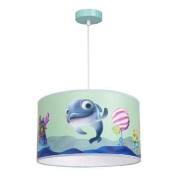 Dečiji luster na sajli DOLPHIN 1xE27/60W/230V